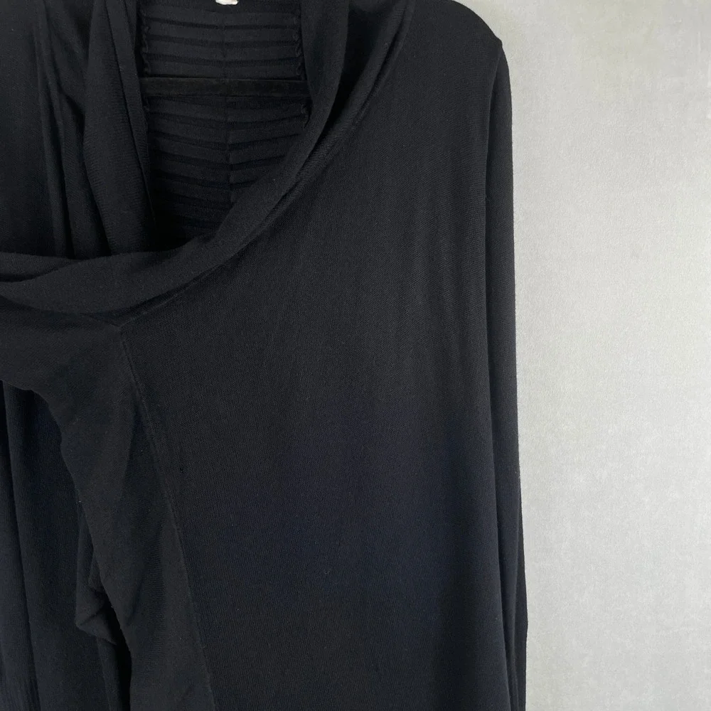 Lululemon Live Healthy‎ Wrap Draped Open Front Cashmere Cardigan Ruched Back XS